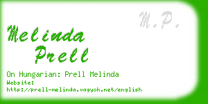 melinda prell business card